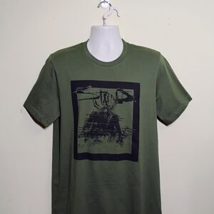 *NWOT* STAIND AARON LEWIS GREEN T-SHIRT men's size XL